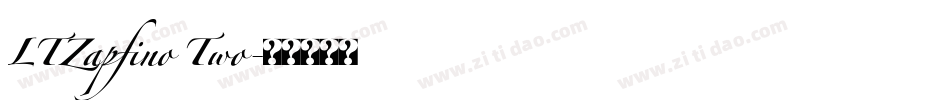 LTZapfino Two字体转换